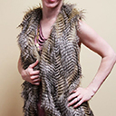 Faux fur vest