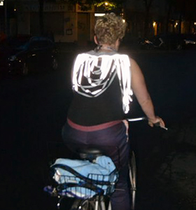 Nighttime high-visibility vest